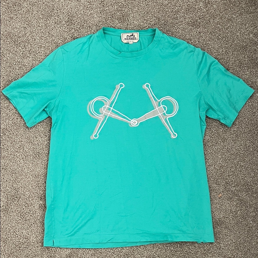 Hermes Embroidered Mors Short Sleeve Tee